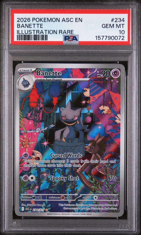 PSA 10 - 2026 POKEMON ASC EN-ASCENDED HEROES #234 BANETTE ILLUSTRATION RARE