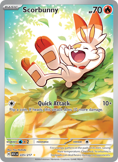 Scorbunny Illustration rare (225/217) Ascended Heroes