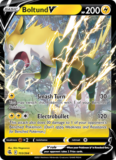 Boltund V Holo Rare V (103/264) swsh8
