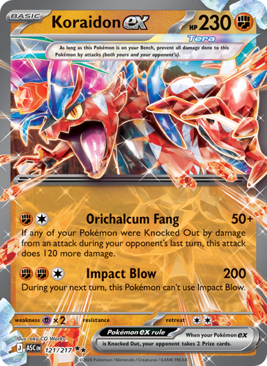 Koraidon ex Double rare (121/217) Ascended Heroes