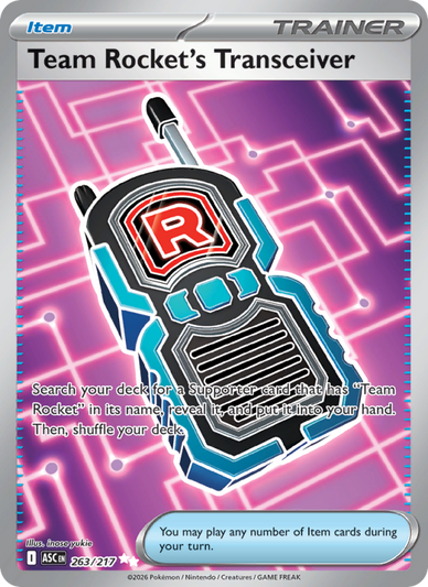 Team Rocket's Transceiver Ultra Rare (263/217) Ascended Heroes