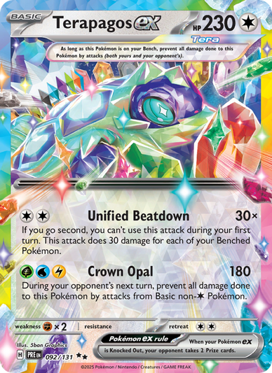 Terapagos ex Double rare (092/131) Prismatic Evolutions