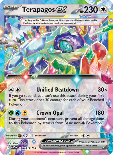 Terapagos ex Double rare (179/217) Ascended Heroes