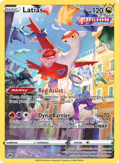 Latias Rare (GG20/159) Crown Zenith