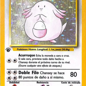 Chansey Rare (3/102) base set – 1st edition [ES]