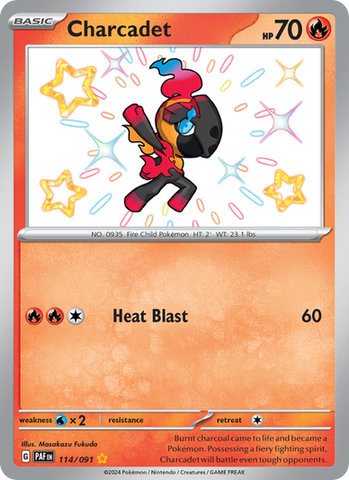 Charcadet Shiny rare (114/91) Paldean Fates