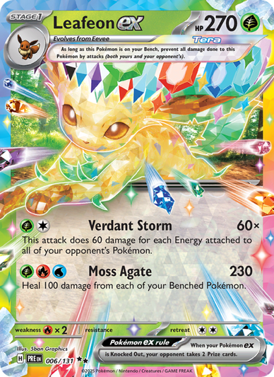 Leafeon ex Double rare (006/131) Prismatic Evolutions