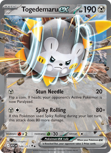 Togedemaru ex Double rare (149/217) Ascended Heroes