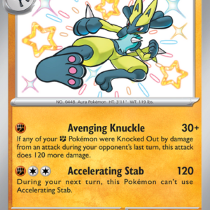 Lucario Shiny rare (174/91) Paldean Fates
