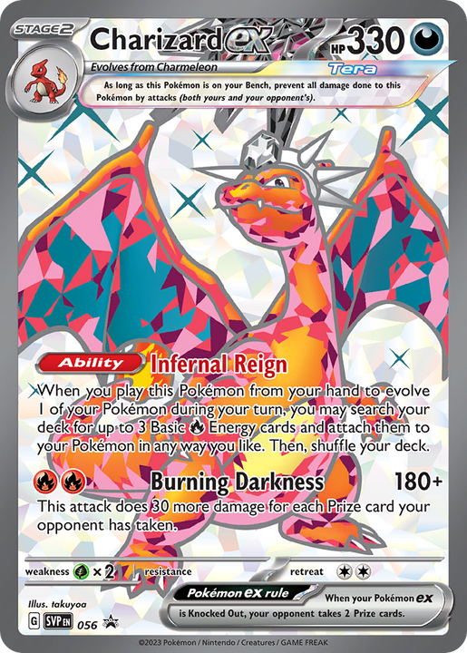 Charizard ex Promo (056) Scarlet & Violet Black Star Promos