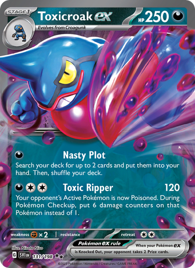 Toxicroak ex Double rare (131/198) sv01