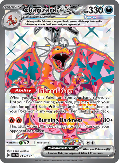 Charizard ex Ultra Rare (215/197) Obsidian Flames