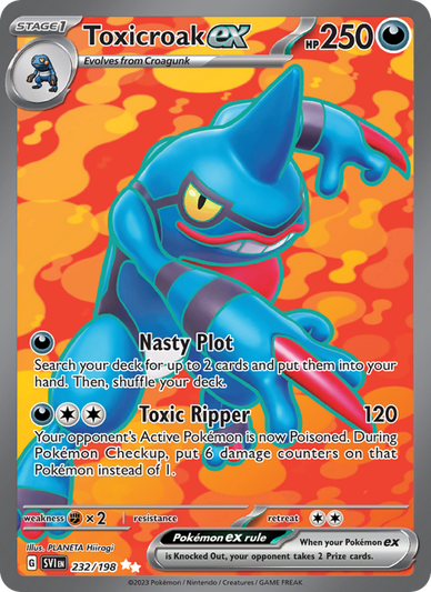 Toxicroak ex Ultra Rare (232/198) sv01