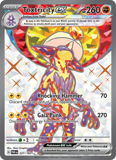 Toxtricity ex Ultra Rare (227/182) Paradox Rift