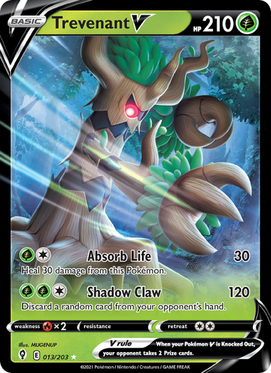 Trevenant V Holo Rare V (13/203) swsh7