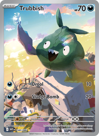 Trubbish Illustration rare (140/86) White Flare