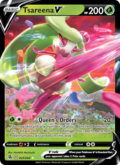 Tsareena V Holo Rare V (21/264) swsh8