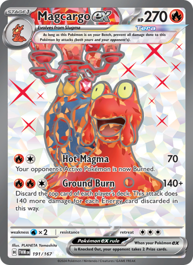 Magcargo ex Ultra Rare (191/167) Twilight Masquerade