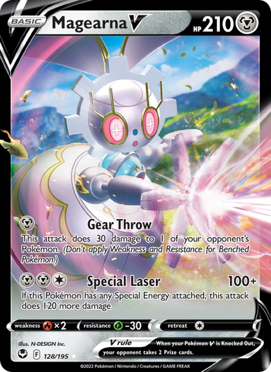 Magearna V Holo Rare V (128/195) Silver Tempest