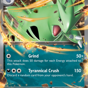 15831777444184-e67d70eb1d60cadcae53ecf2b810ba108558671d.png Tyranitar ex Double rare (064/131) Prismatic Evolutions