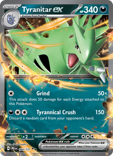 Tyranitar ex Double rare (064/131) Prismatic Evolutions
