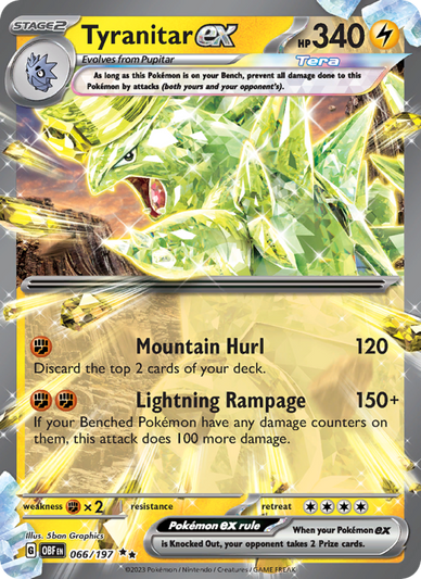 Tyranitar ex Double rare (066/197) Obsidian Flames