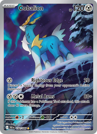 Cobalion Illustration rare (144/86) Black Bolt