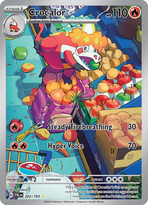 Crocalor Illustration rare (202/193) Paldea Evolved