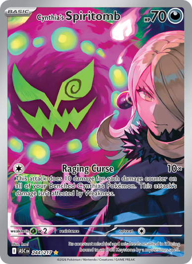 Cynthia's Spiritomb Illustration rare (244/217) Ascended Heroes