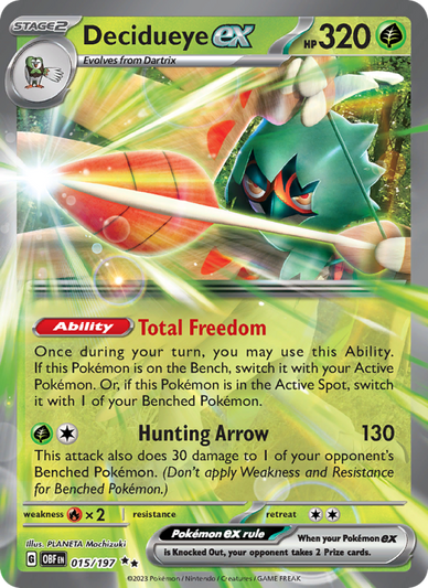 Decidueye ex Double rare (015/197) Obsidian Flames