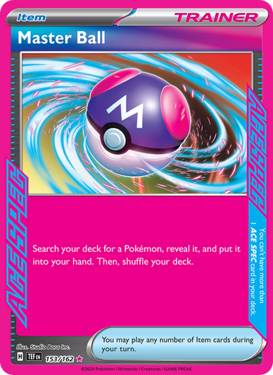Master Ball ACE SPEC Rare (153/162) Temporal Forces