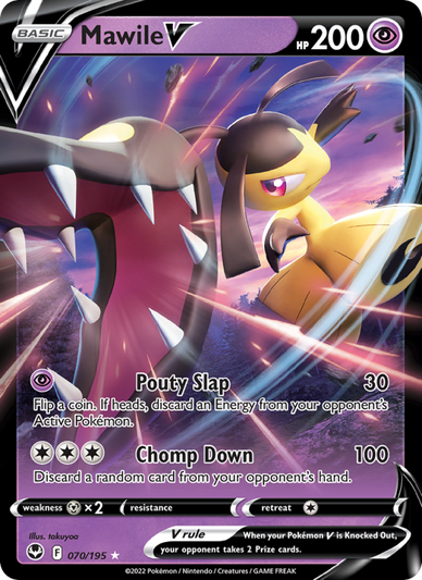 Mawile V Holo Rare V (070/195) Silver Tempest