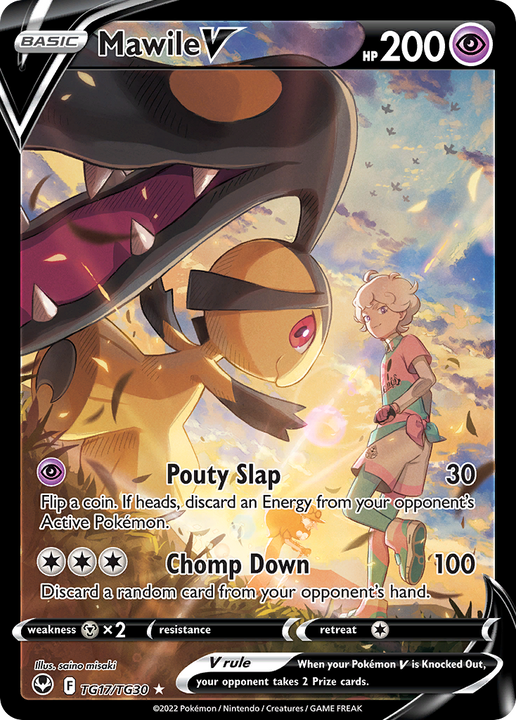 Mawile V Rare Holo V (TG17/TG30) Silver Tempest Trainer Gallery