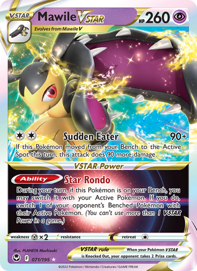 Mawile VSTAR Holo Rare VSTAR (071/195) Silver Tempest