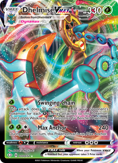 Dhelmise VMAX Ultra Rare (10/72) Shining Fates