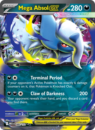 Mega Absol ex Double rare (086/132) Mega Evolution