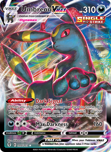Umbreon VMAX Holo Rare VMAX (95/203) swsh7