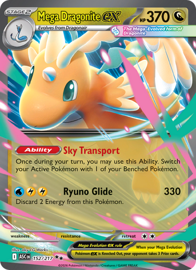 Mega Dragonite ex Double rare (152/217) Ascended Heroes