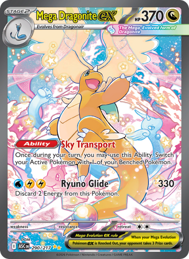 Mega Dragonite ex Special illustration rare (290/217) Ascended Heroes