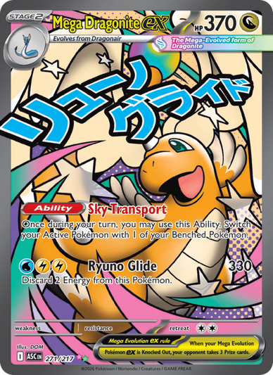 Mega Dragonite ex Ultra Rare (271/217) Ascended Heroes