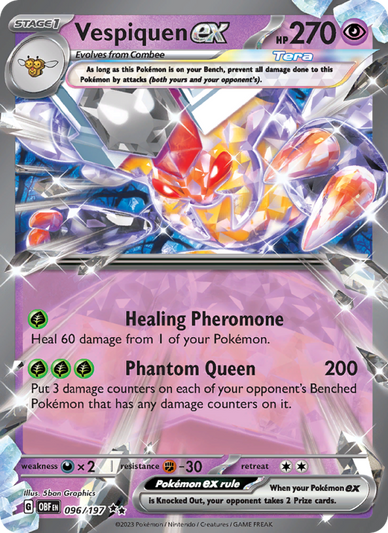 Vespiquen ex Double rare (096/197) Obsidian Flames