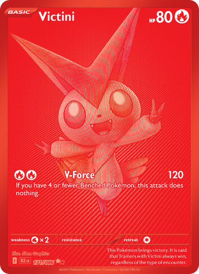 Victini Black White Rare (171/86) Black Bolt
