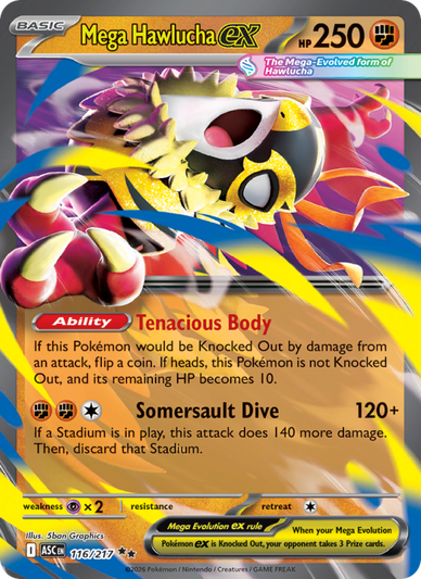 Mega Hawlucha ex Double rare (116/217) Ascended Heroes