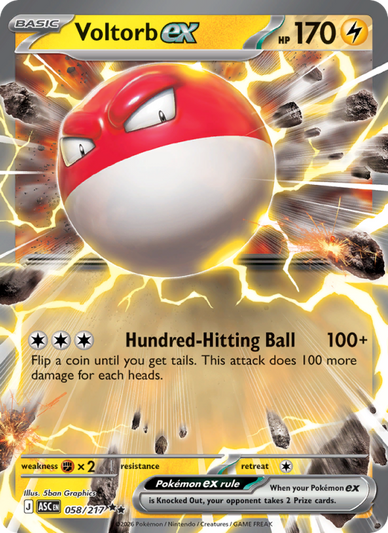 Voltorb ex Double rare (058/217) Ascended Heroes