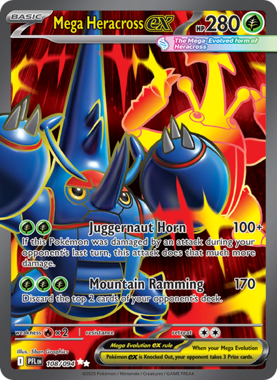 Mega Heracross ex Ultra Rare (108/94) Phantasmal Flames