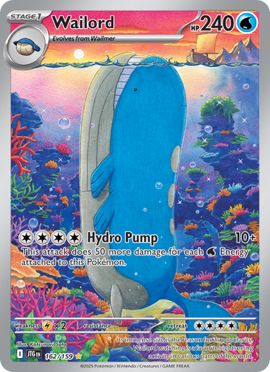 Wailord Illustration rare (162/159) Journey Together