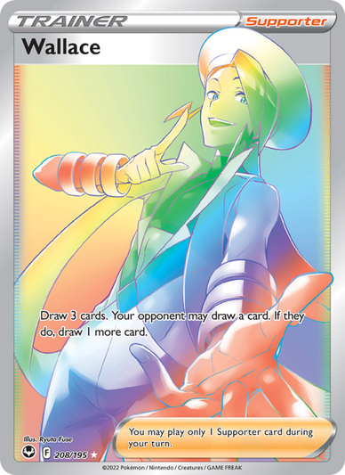 Wallace Secret Rare (208/195) Silver Tempest