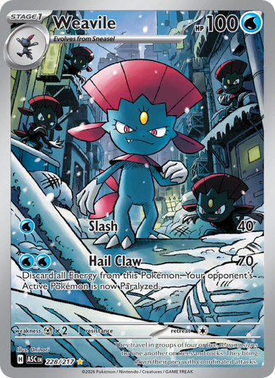 Weavile Illustration rare (228/217) Ascended Heroes