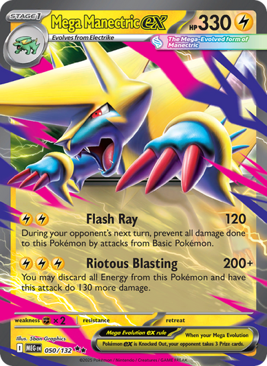 Mega Manectric ex Double rare (050/132) Mega Evolution