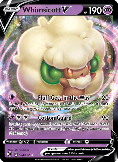 Whimsicott V Holo Rare V (064/172) swsh9